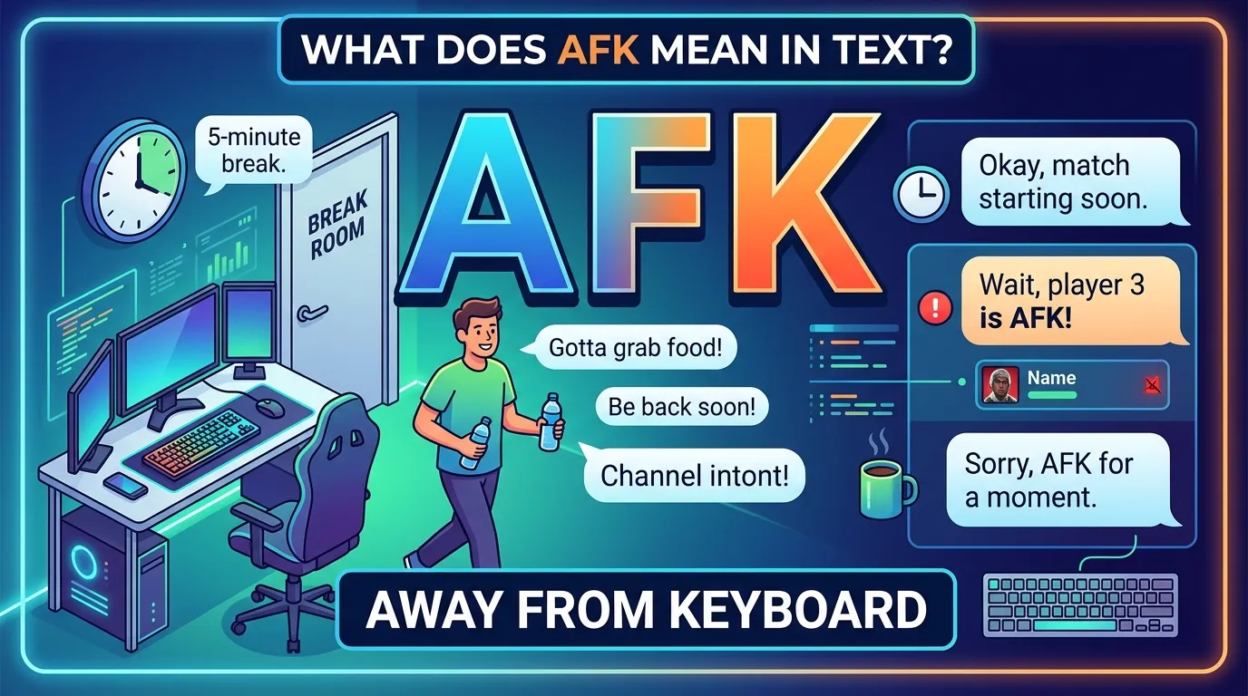 What Does AFK Mean in Text