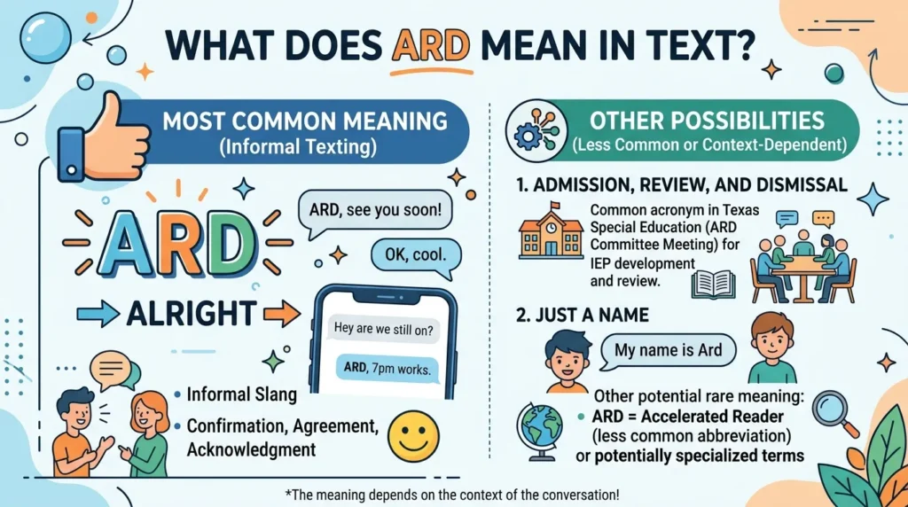What Does ARD Mean in Text? Spiritual and Modern Insights
