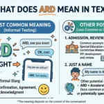 What Does ARD Mean in Text? Spiritual and Modern Insights