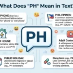 What Does PH Mean in Text