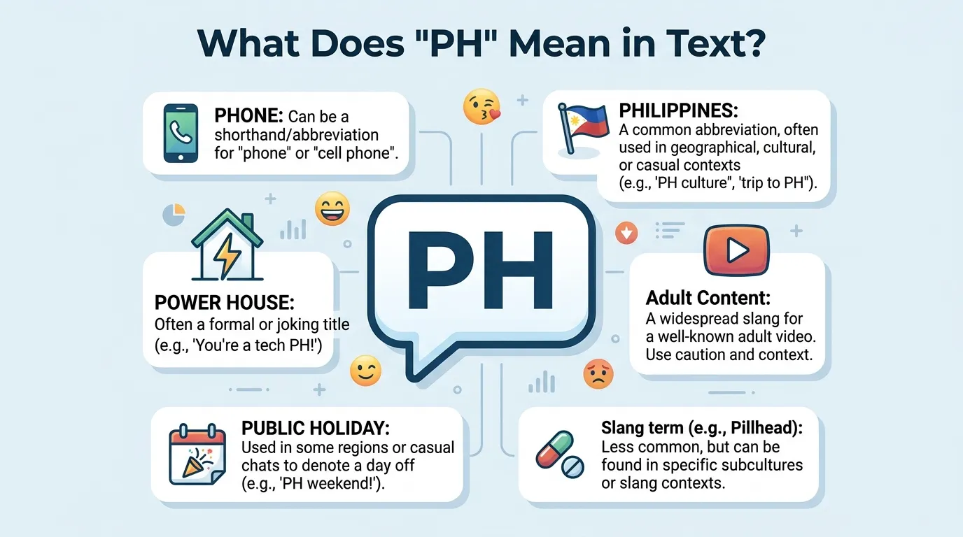 What Does PH Mean in Text