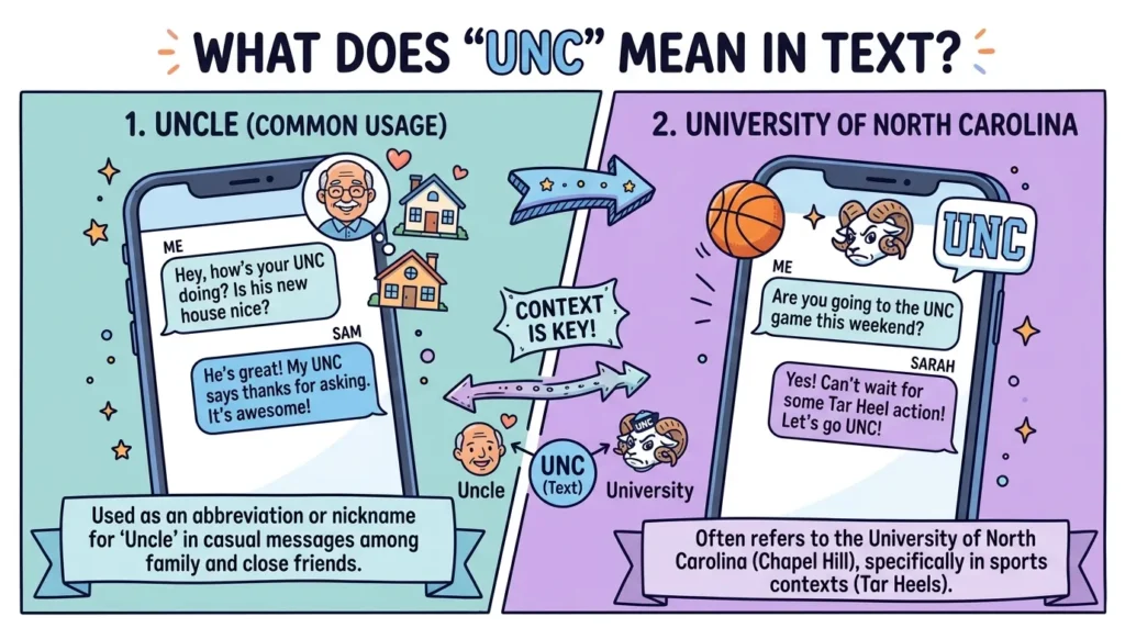 What Does UNC Mean in Text