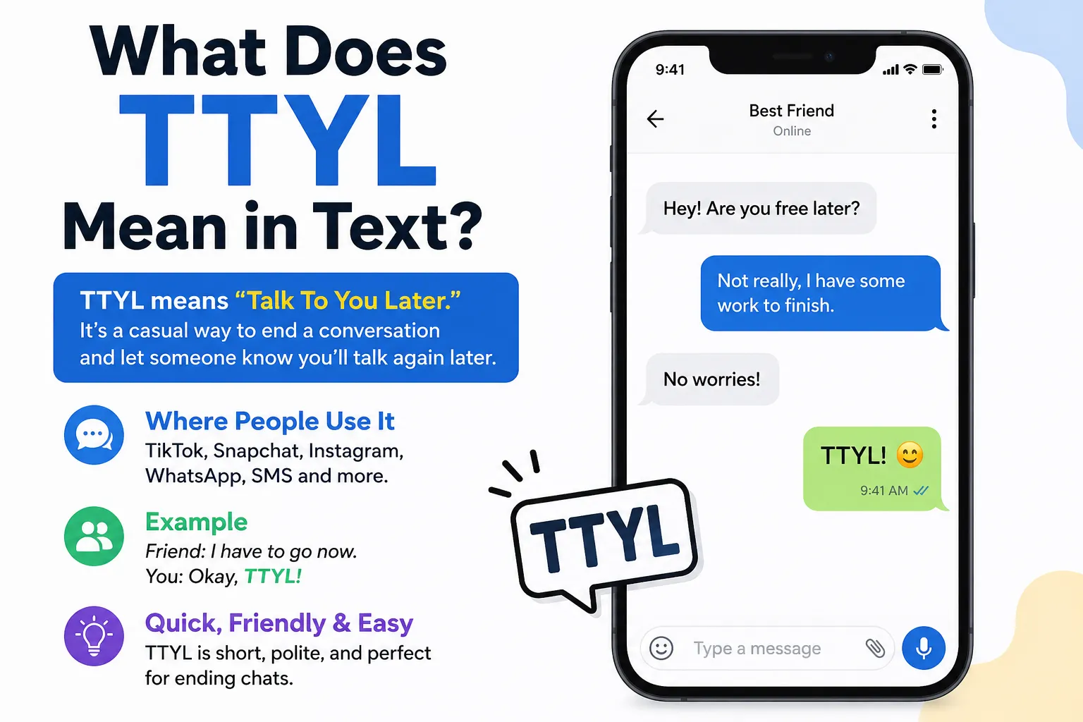 What Does TTYL Mean in Text
