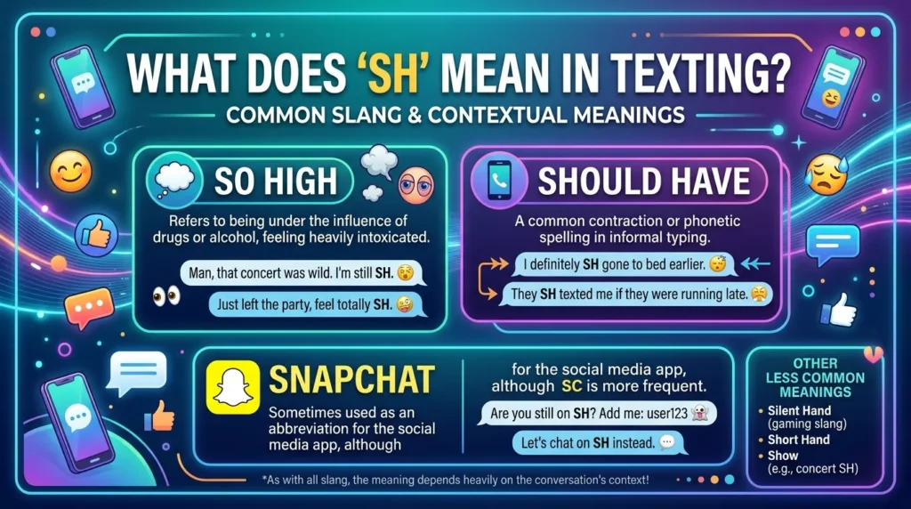 What Does SH Mean in Text